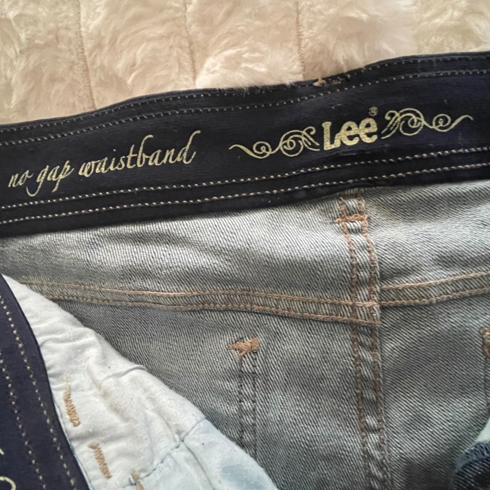 Y2K Lee Women’s Jeans in Medium Blue Wash - Size 12 Long - Picture 2 of 6